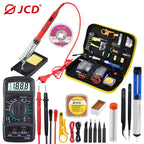 JCD Soldering Iron kits With Digital Multimeter 100W 220V/110V Multi-function Button Solder Station Adjustable Temperature 908U