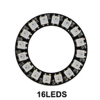 WS2812B 8/16/24/35/45 Leds Pixel Ring Addressable Led Modules WS2812 IC RGB Full Color Round Led Circle DC5V