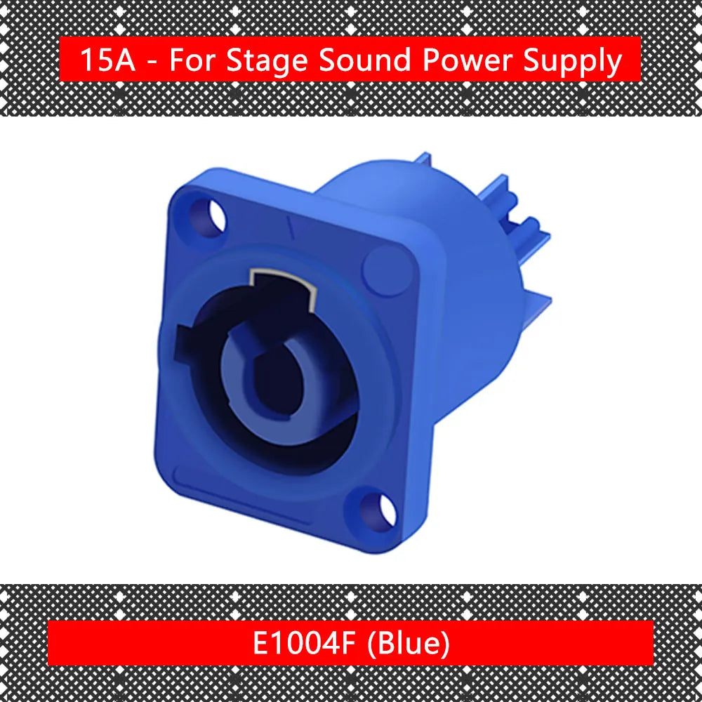 20PCS SpeakON Male Plug PowerCON Type A NAC3FCA+NAC3MPA-1 Chassis Plug Panel adapter 3Pin Powercon Speaker Connector