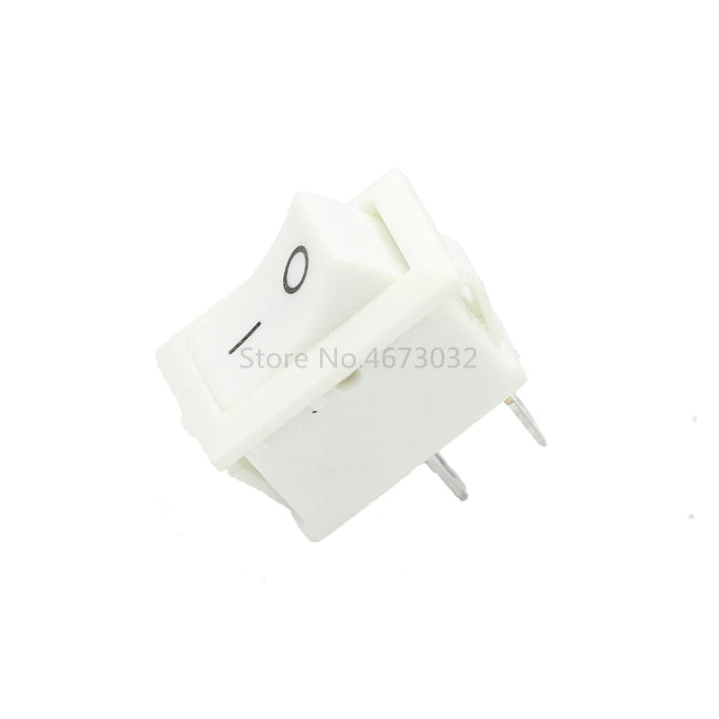 10PCS Push Button Switch 15x21mm SPST 2Pin KCD11 KCD1 Snap-in On/Off Boat Rocker Switch 15MM*21MM Black Red and White