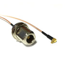 N Type Female Bulkhead To MMCX Male Right Angle Pigtail Cable RG316 RG174 RG178 15cm/30cm/50cm/100cm For Wifi Router