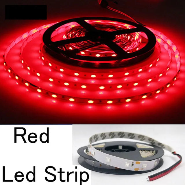 Leds Strip SMD 3528 60led 1M/2M/3M/4M/5M Tape Cabinet Closet Decoration Lamp Bedroom Kitchen Lighting Flexible RGB LED Light