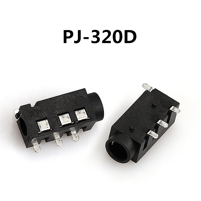 5PCS 3.5MM Headphone Jack Audio Video Female Dual Channel Stereo Jack Socket Stereo Solder Panel Mount PJ313 PJ320 PJ325 PJ326