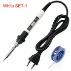 Adjustable Temperature Solder Iron 80W 220V / 110V LCD Electric Soldering Iron Welding Repair Tools
