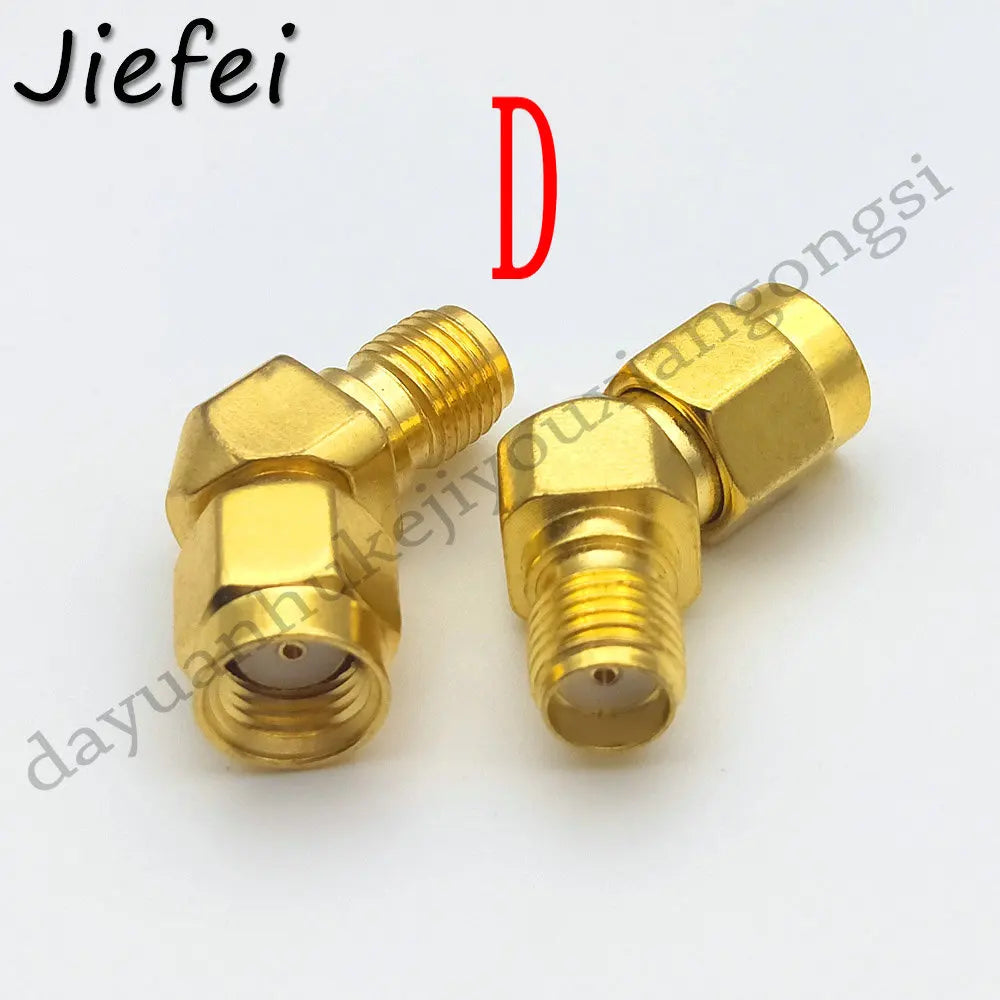 NEW BRASS SMA ADAPTER 45 Degree 4 type RP SMA Male To RP SMA Female 45 135 Degree Adapter Connector