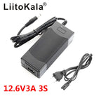 LiitoKala 12V 24V 36V 48V 3 Series 6 Series 7 Series 10 Series 13 String 18650 Lithium Battery Charger 12.6V 29.4V DC 5.5*2.1mm