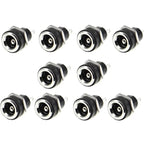 10PCS DC Power Connector pin 2.5x5.5mm Female Plug Jack + Male Plug Jack Socket Adapter PCB Mount DIY Adapter Connector 5.5x2.5