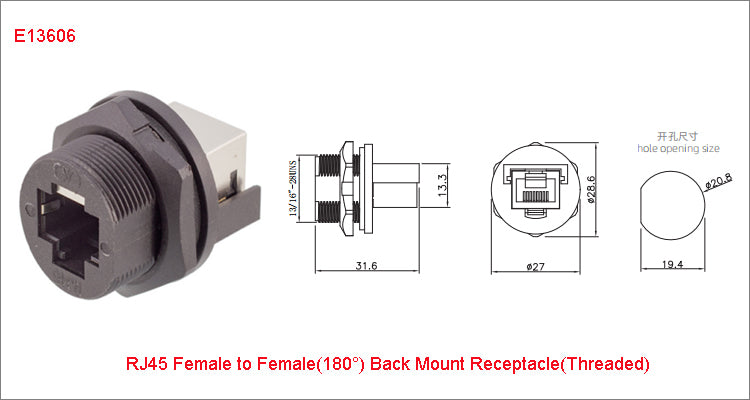 RJ45 CAT5E CAT6A Shield Waterproof RJ45 Ethernet IP67 Connector PCB Panel Mount With Pigtail Cable Outdoor Connector L = 0.3M