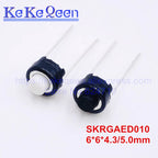 100pcs SKRGAED010 ALPS Tact Switch 6*6*4.3/6*6*5 White Black Touch Switch 6*6*4.3mm/6*6*5mm DIP ON-OFF Push Button Micro Switch