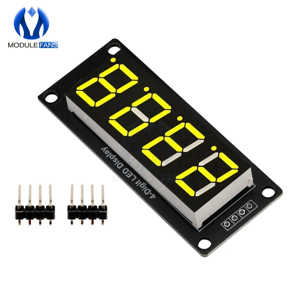 0.56 inch TM1637 LED Display Module 4 Digit LED Indicator for Arduino DIY Red Green Blue Yellow White