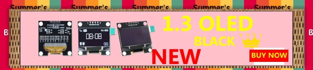 0.96 inch IIC Serial Yellow Blue OLED Display Module 128X64 I2C SSD1306 12864 LCD Screen Board GND VCC SCL SDA  for arduino