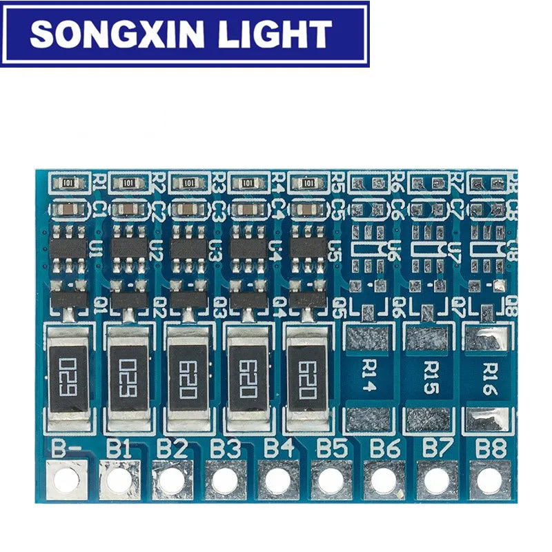 3S 4S 5S 6S 7S 8S 21V 4.2v Li-ion Balancer 18650 Balncing Full Charge Battery Balance Function Protection Board