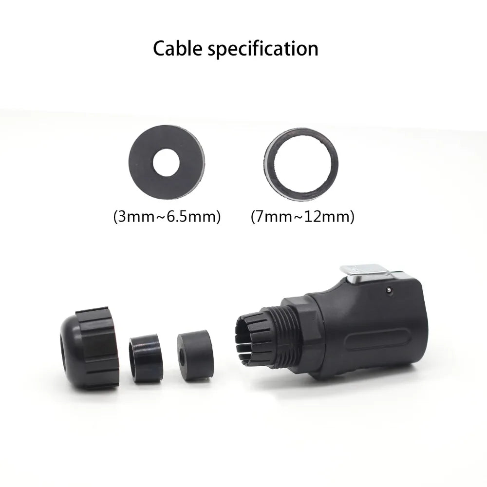 XHE20,  IP67 2/3/4/5/6/7/8/9/10/12 pin Waterproof connector, M20 Panel mount power cable connector male(socket) and female(plug)