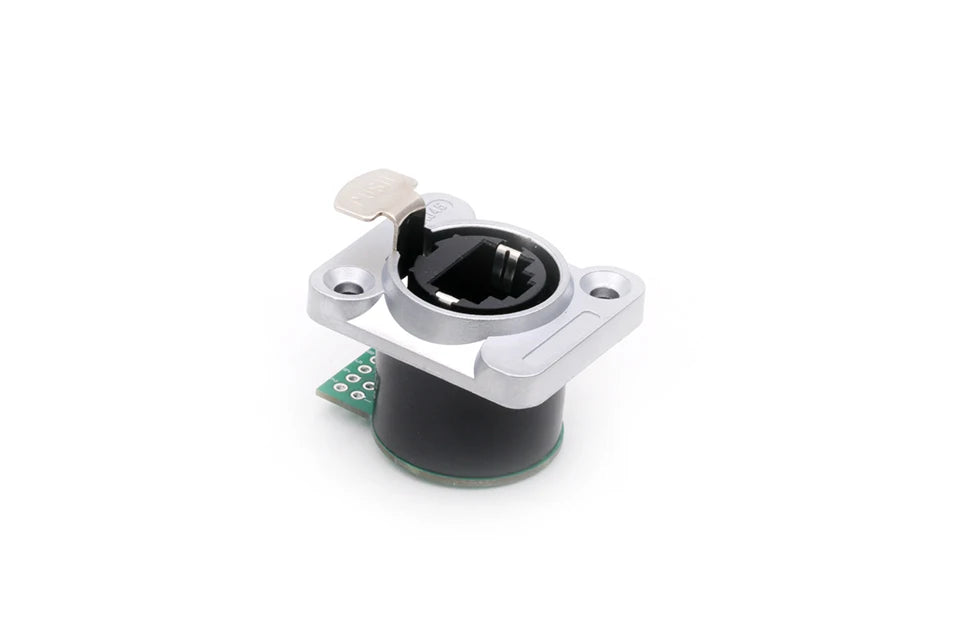 8pcs New RJ45 with PCB Board Connector, RJ45 Female Adapter, Female Panel Mount Sockets RJ45 Ethernet Connector