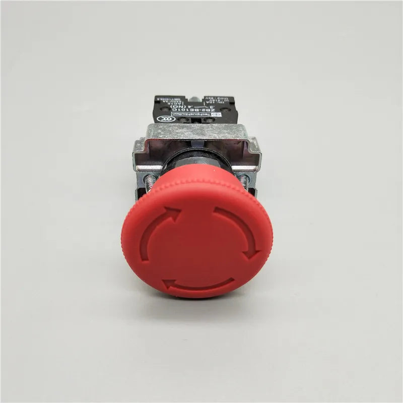 XB2-BS142 XB2-BS442 XB2-BS542 1NC Key Emergency Stop Rotary Push Button Switch 2 Position Locking 22mm Mushroom Head Button