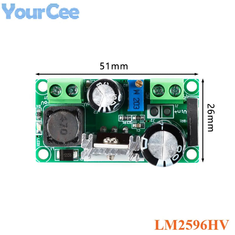 LM2596 LM2596HV AC/DC to DC Buck Step Down Converter Board Adjustable Power Supply Module