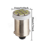 50pcs AC DC 6.3V 6V BA9S T4W Non Polar No Ghosting Pinball Game Machine LED Light Bulb Anti Flickering 8SMD 1206 White Green Red