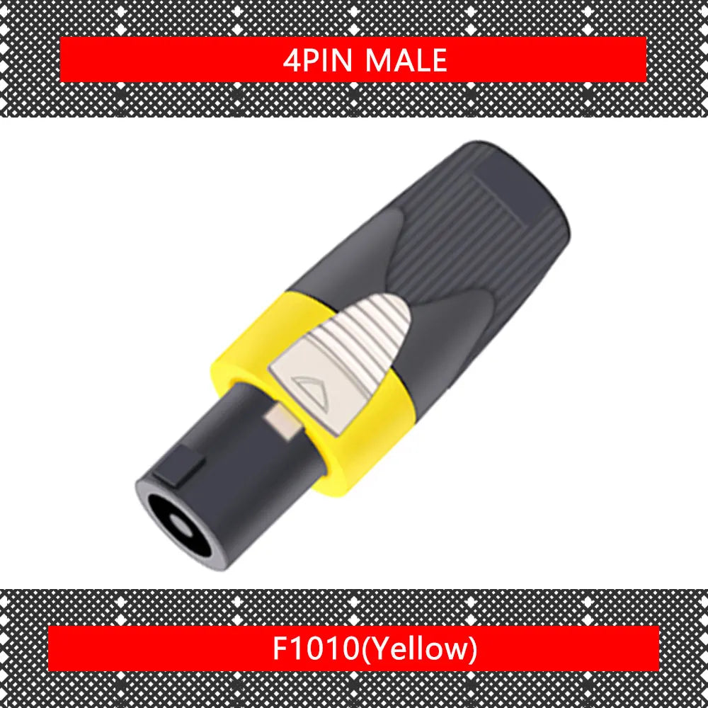 10PCS Speaker Powercon connector NL4FX Speakon 4 Pole Plug Male Professional audio power plug Red&Blue