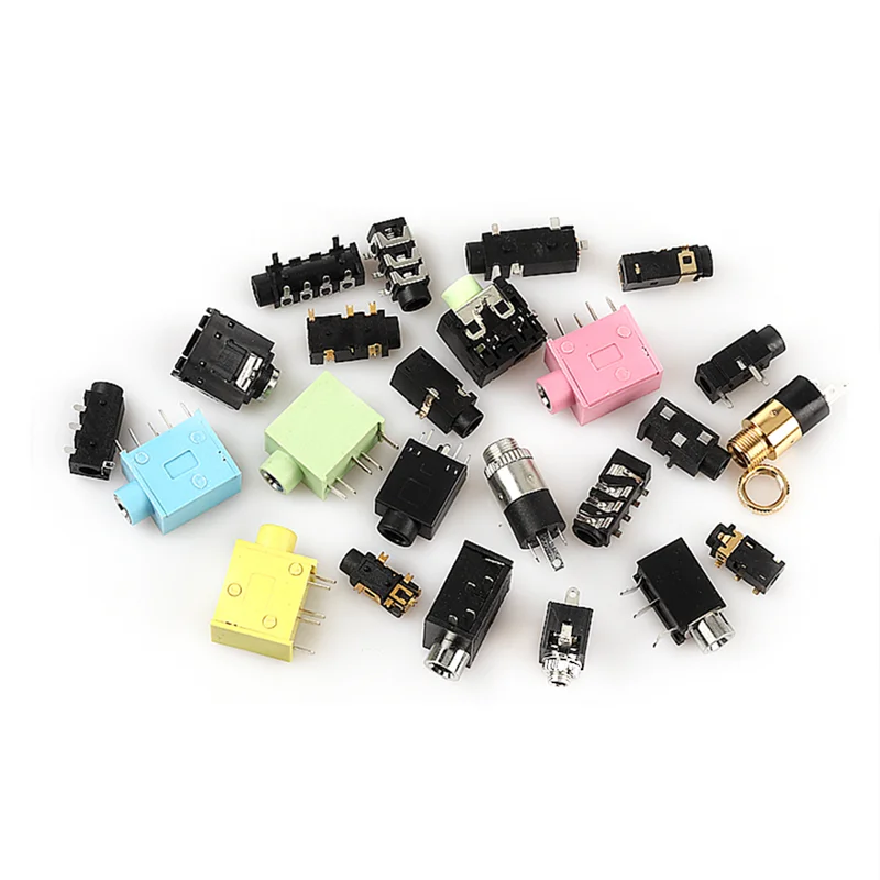 5PCS 3.5MM Headphone Jack Audio Video Female Dual Channel Stereo Jack Socket Stereo Solder Panel Mount PJ313 PJ320 PJ325 PJ326