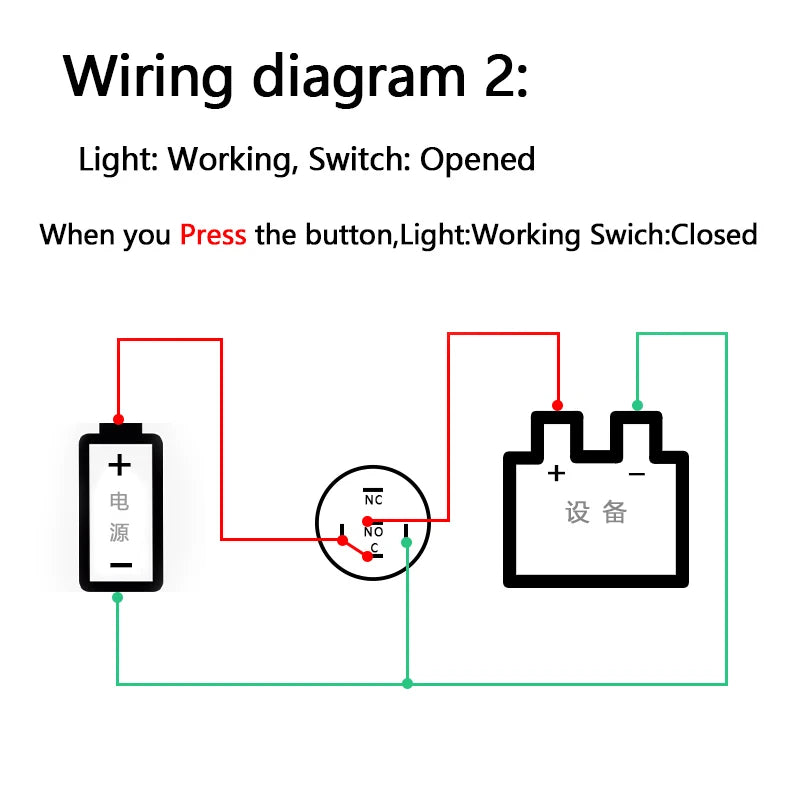 Metal Button Switch 12/16/19/22mm Car Engine Power Switch 3V 5v 12v 24v 220v LDE Light Momentary Self-locking Waterproof Button