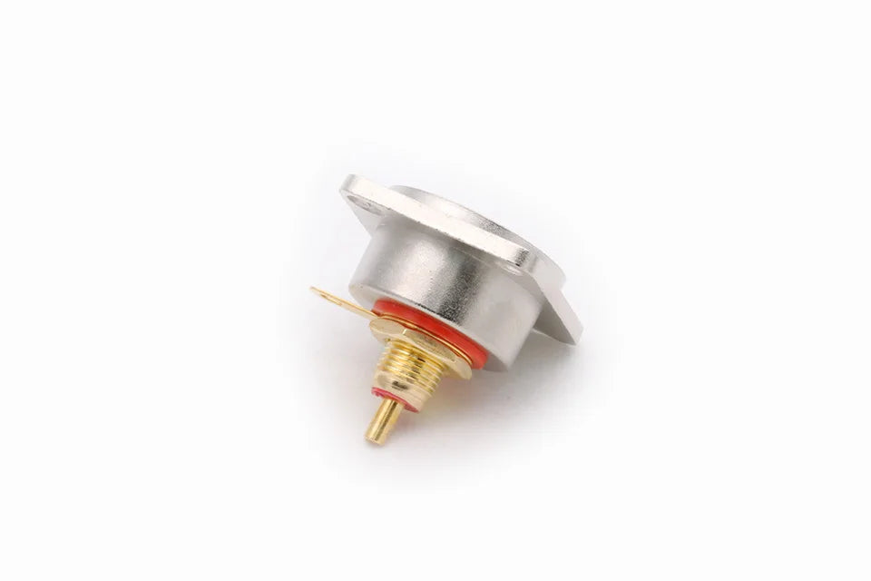 2pcs  Female RCA Panel Mount Chassis Socket Connector, Excellent quality, Black Female Socket, Red&Black Colors Available