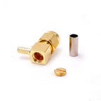 10pcs RF Connector SMA Male Plug Or RP-SMA Male Right Angle Crimp for RG174 RG179 RG178  RG316 LMR100 Cable