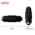 DC Conversion Head Jack Double Male to Male 5.5*2.5MM / 5.5X2.5mm Female to Female Panel Mounting Adapter Connector Plug