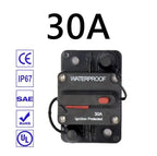 Brand 30A 40A 50A 60A 70A 80A 100A 120A 150A 200A 250A 300A AMP Circuit Breaker Fuse Reset 12-48V DC Car Boat Auto Waterproof