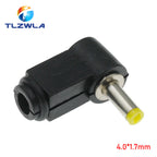 10Pcs DC plug 90 degree elbow 5.5*2.1mm DC power plug wiring assembly 5.5*2.5mm welding wire type 4.8x1.7mm 4.0x1.7mm 3.5x1.35mm