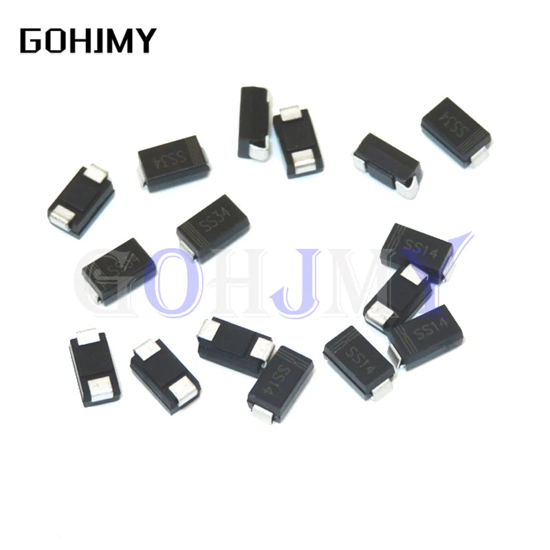 100PCS Rectifier diode M1 M4 M7 SS12 SS14 SS16 SS24 SS34 SS36 SS110 SS210 SS310 US1M RS2M RS1M ES1D ES1J DO-214AC Schottkydiodes