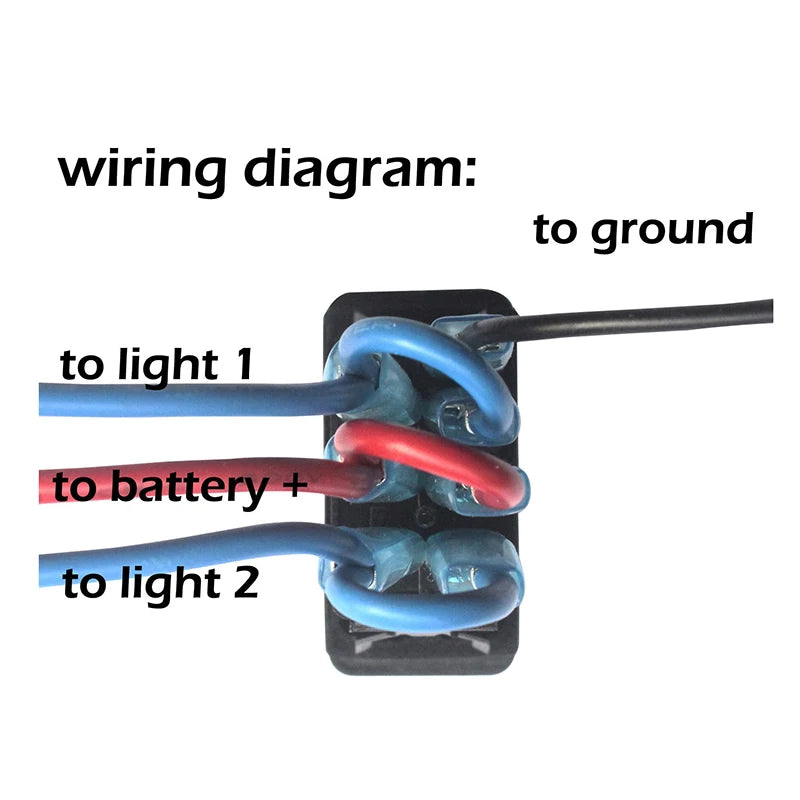 Red Led Light Rocker Switch 12V/24V SPST DPDT Toggle Switch ON OFF/ ON OFF ON Backlight Latching / Momentary Dash Panel Control