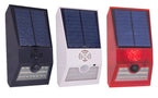 Multi-Function Solar PIR Motion Sensor Alarm Light Remote Control 129dB Siren For Home Garden Shed Caravan Farm Security Lamp
