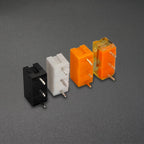 2pcs TTC Dustproof gold mouse micro switch 30 millions click lifetime Silver contact white dot Button Compatible D2FC-F-7N