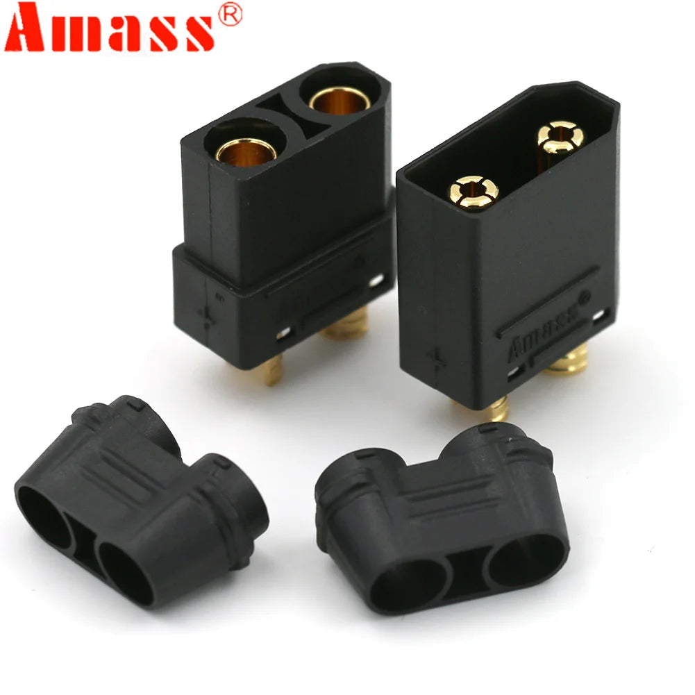 10pcs/lot Amass XT90 Battery Connector Set 4.5mm Male Female Gold Plated Banana Plug For RC Model Battery (5 Pair)