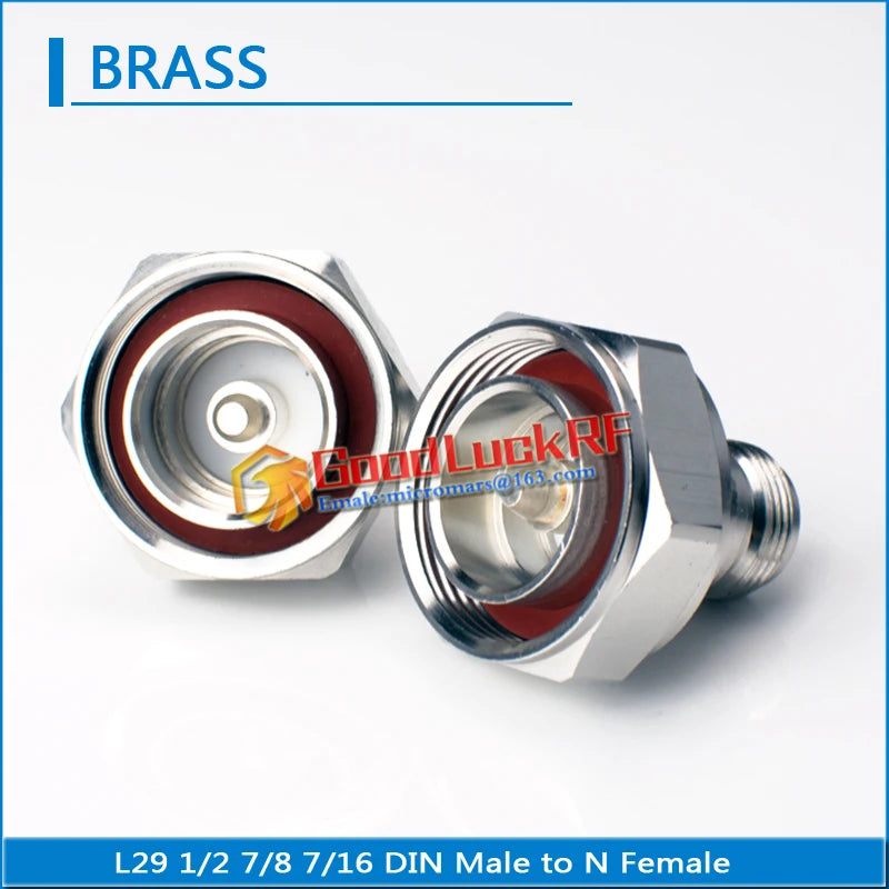 L29 7/16 DIN Male to L16 N Female Plug Straight N Female to DIN Male 50ohm Copper High-quality RF Connector Adapters For Test