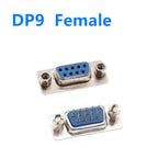 5Pcs DB9 DB15 DB25 DB37/9/15/25/37 Pin Straight 180 Degree Male Female Plug D-sub PCB Mounting Connector DP9 DP15 DP25 DP37