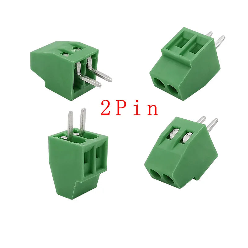 5/10Pcs KF128 2.54mm Pitch PCB Terminal Block Connector 150V 6A 2/3/4/5/6/7/8/9/10/12/14/16Pin Screw Terminal For 26-18AWG Cable