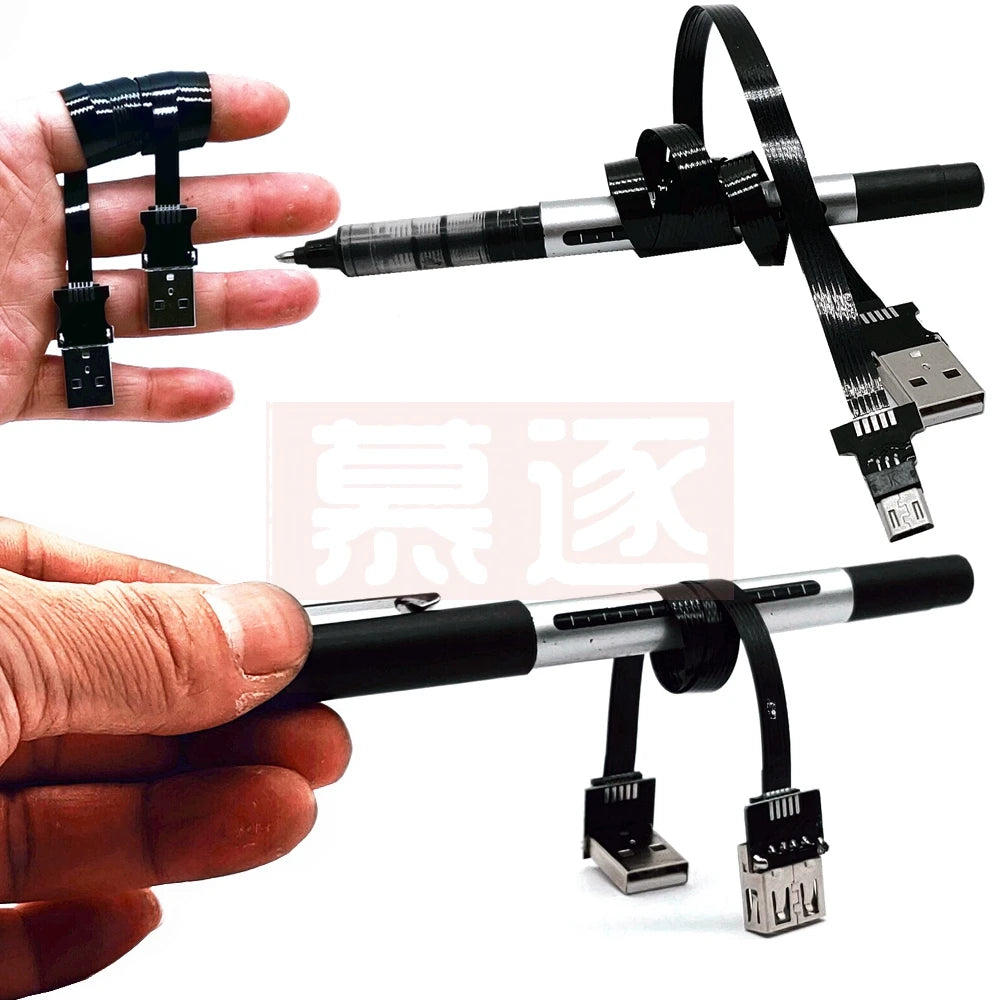 FPV Monitor Standard Mini USB Super Flache flexible FPC Lade Kabel 90 Grad Micro USB Band Kabel 10CM-50CM