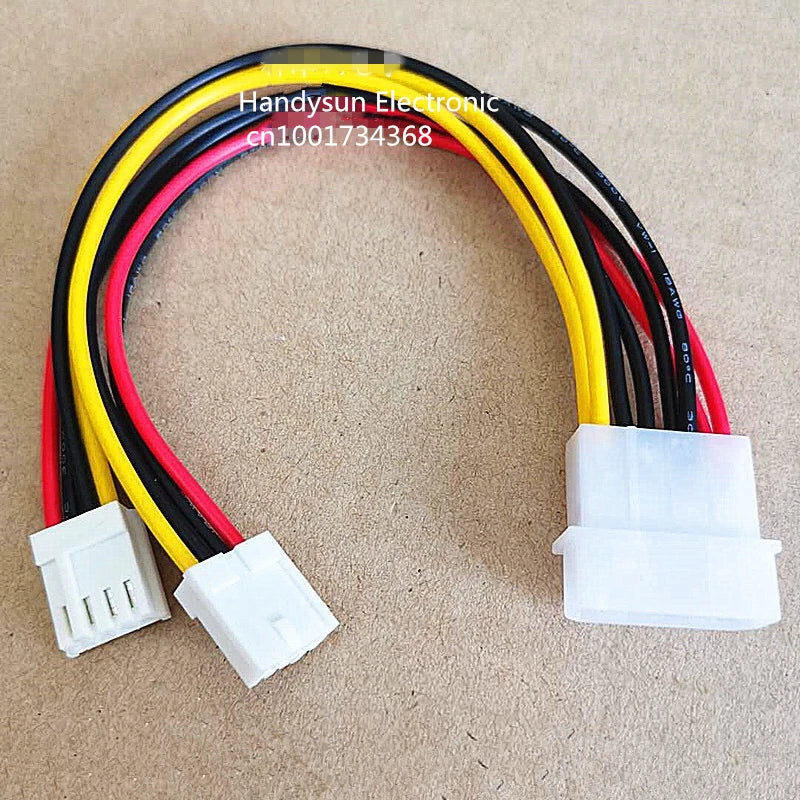 4Pin Molex IDE Male To Dual 4Pin ATA Female 4pin to 2X4pin Power Supply Cable To Floppy Drive Adapter Computer PC Connector Cord