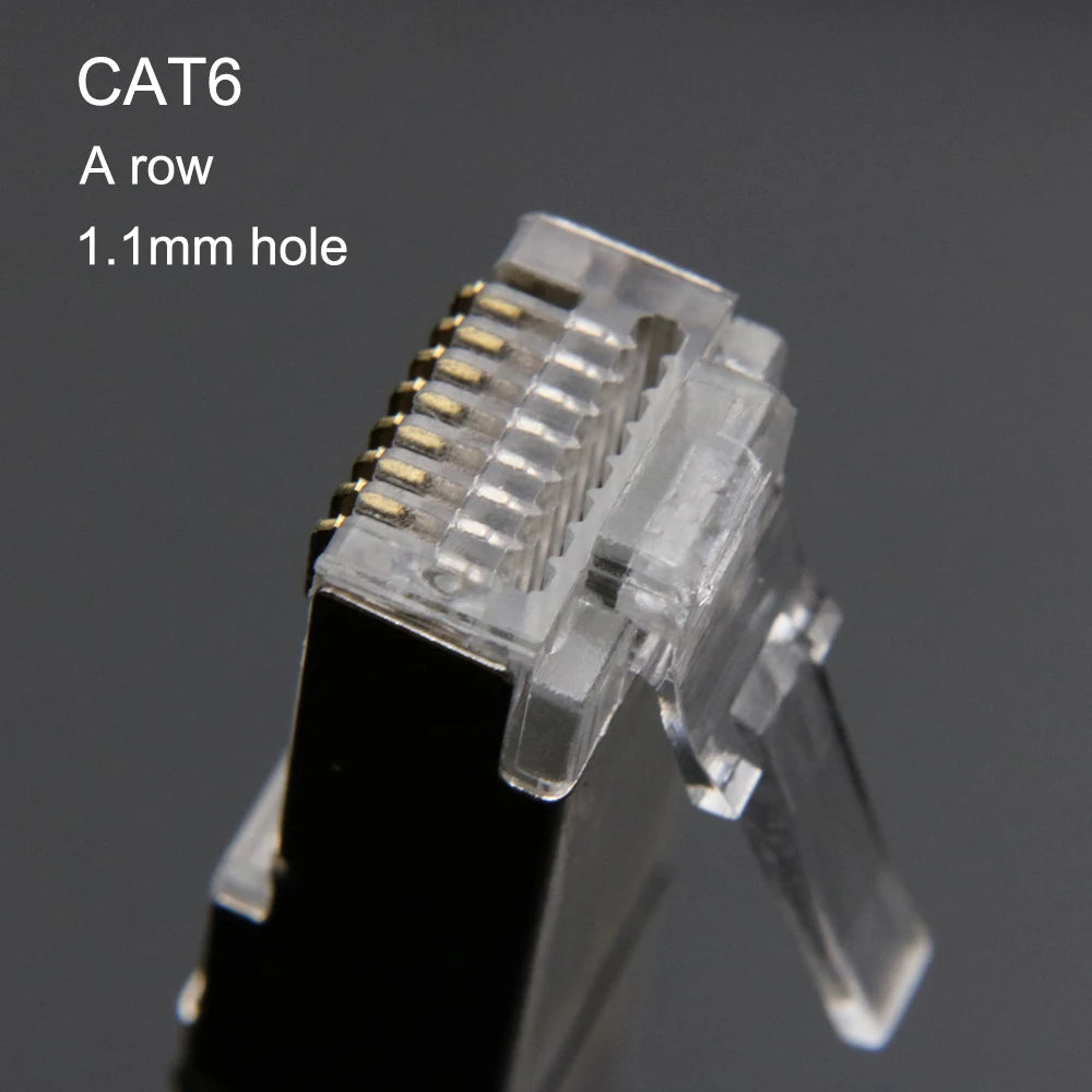 Xintylink RJ45 CAT6 Connector SFTP FTP STP Ethernet Cable Plug CAT5E CAT5 RG RJ 45 Network CAT 6 Metal Shielded Jack LAN 50U/6U