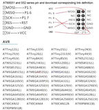Estardyn New USBASP USBISP AVR Programmer USB ISP USB ASP ATMEGA8 ATMEGA128 Support Win7 64K 10Pin To 6 Pin Adapter Board