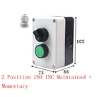 start and stop self-reset Momentary Waterproof button box switch emergency stop industrial control box
