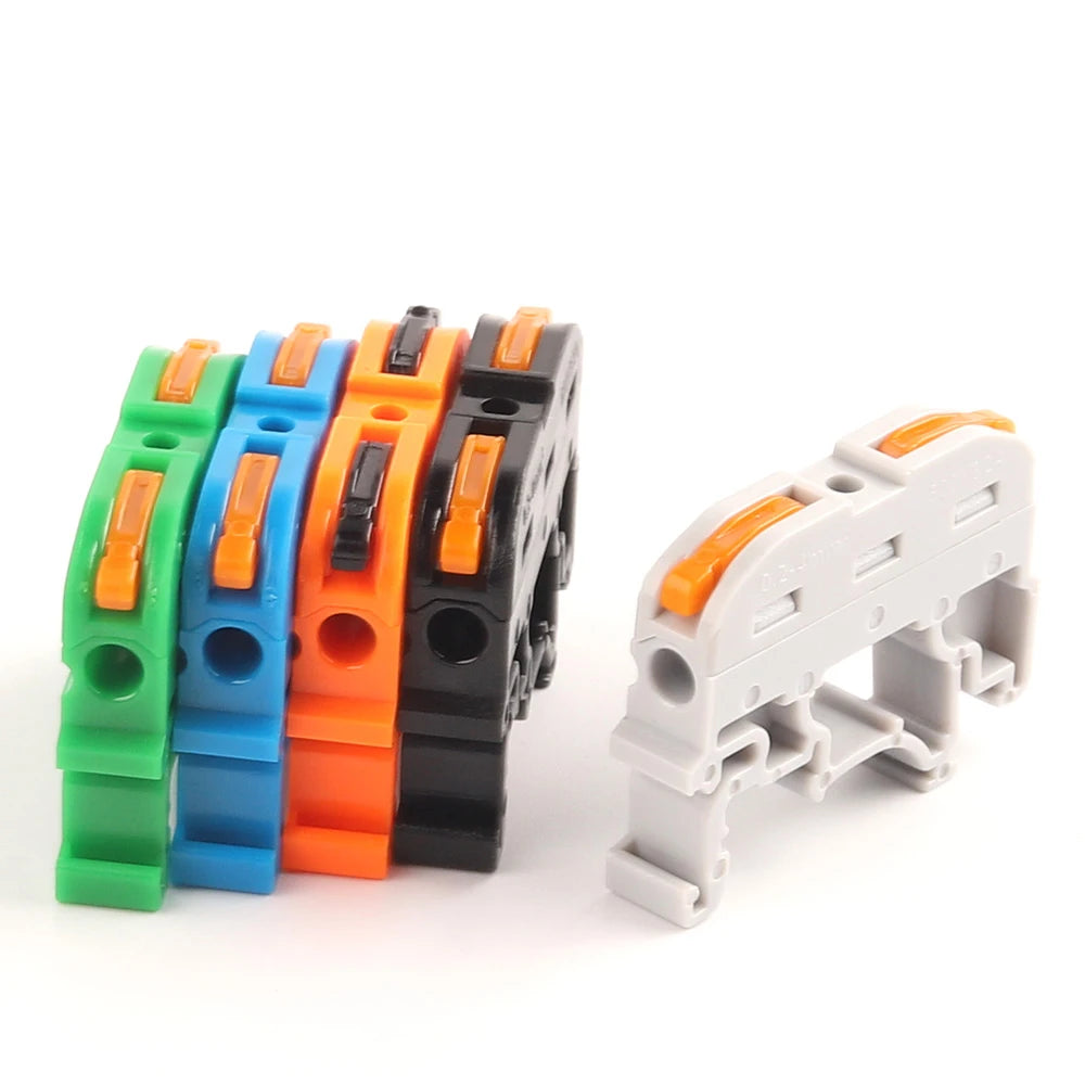 Quick Wire Connector 211 Din Rail Type Press Terminal Instead Of UK2.5B Compact Splicing Conductor Cable Terminal Block SPL