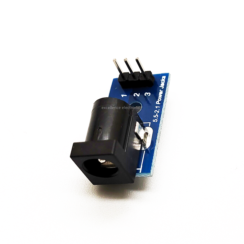 2/5PCS 5.5x2.1mm Power Jacks DC005 To DIP Adapter Circuit Board DC Power Socket Breadboard Interface Test Conversion Board