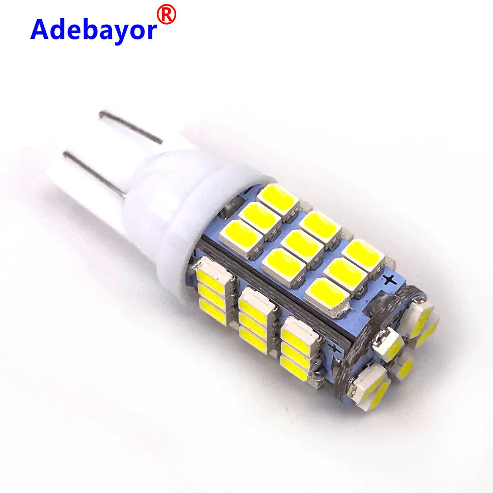 100pcs Car T10 42 Smd Leds Car Led Light Bulbs W5w 1206 3020 42smd 42led  White Color Side Interior Width Bulb Car Accessories
