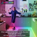 Tuya Wifi 5in1 LED Strip Lights Kit DC12V 5050 RGBCCT RGB+W+WW APP/Voice/Remote Control Smartlife for Alexa Google Home 1M-5M
