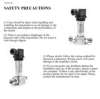 0-5Kpa Differential Pressure Transmitter With 4-20mA Output Signal Pressure Sensor