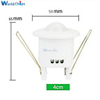 110V 220V Ceiling PIR Infrared Body Motion Sensor Detector Lamp Light Switch lampholder For LED lamp Bulb Automatic ON / OFF