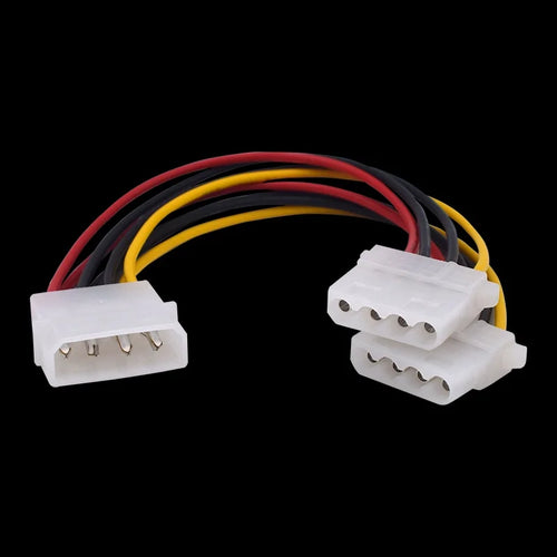 1/2/5 Pcs 4-Pin Power Y Splitter Cable, Male to Dual Female Extension Cord for PC Build & HDD Upgrade