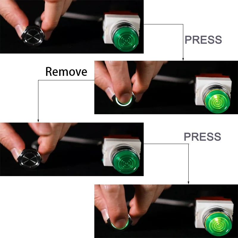 Push Button Switch Electric Waterproof Power 6v 12v Led Light Momentary on Off 8/10/12/16/19/22/25/30mm Micro Pressure Switches